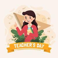 Happy Teacher's Day Design vector