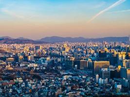 paisaje urbano de seúl, corea del sur foto