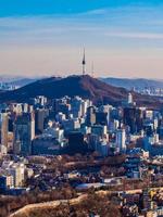 paisaje urbano de seúl, corea del sur foto