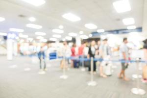 Abstract blurred airport background photo