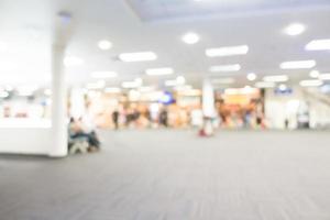 Abstract blurred airport background photo