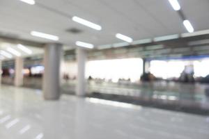 Abstract blurred airport background photo