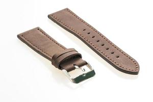 Leather watch strap photo