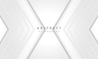 Abstract 3D circle paper cut layer white background. Elegant circle shape design. vector