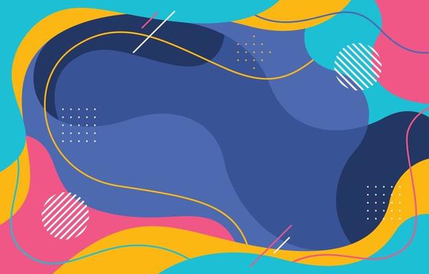Abstract Colorful Fluid Background