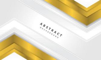 Abstract white background vector with gold arrow layer.