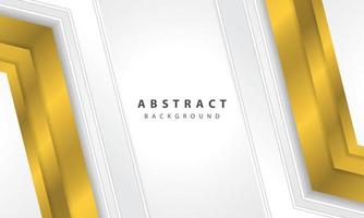 Abstract white background vector with gold arrow layer.