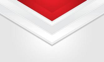 Hexagonal abstract white background with red frame shape. eps 10 vector