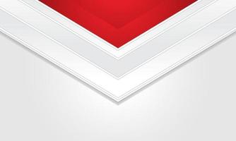 Hexagonal abstract white background with red frame shape. eps 10 vector