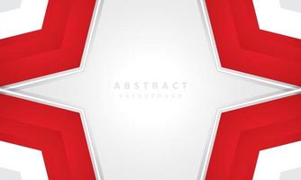 Hexagonal abstract white background with red frame shape. eps 10 vector
