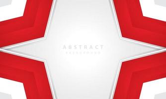 Hexagonal abstract white background with red frame shape. eps 10 vector