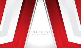 Hexagonal abstract white background with red frame shape. eps 10 vector