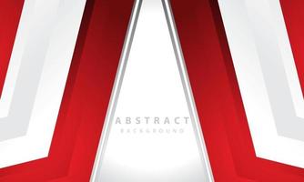 Hexagonal abstract white background with red frame shape. eps 10 vector