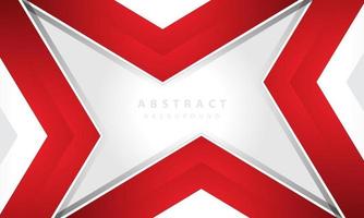 Hexagonal abstract white background with red frame shape. eps 10 vector