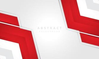 Hexagonal abstract white background with red frame shape. eps 10 vector