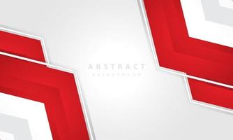 Hexagonal abstract white background with red frame shape. eps 10 vector