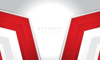 Hexagonal abstract white background with red frame shape. eps 10 vector
