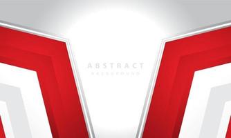 Hexagonal abstract white background with red frame shape. eps 10 vector