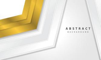 Modern abstract white background vector with gold line effect. Elegant concept design vector.