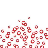 Social network like love icons. Design Elements for Business, Website, Internet, Application, Analytics, Promotion, Marketing. Vector illustration