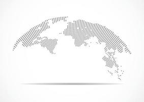 Global network connection. World map point and line composition concept of global business. Vector Illustration