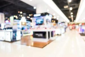 Abstract blurred shopping mall interior photo