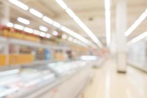 Abstract blurred shopping mall interior photo