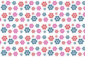 Japanese Flower Pattern Background vector