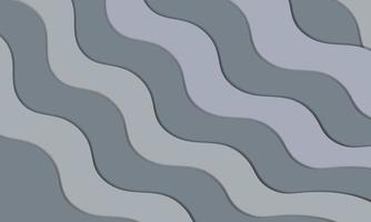 Modern Gray Background With Wavy Shapes vector