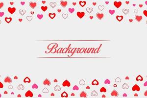 Decoration Card Background With Heart Shapes vector