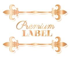 Gold luxury divider ornament vector