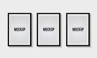 Set of Photo Frame Mockup vector