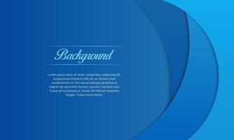 Blue Curves Lines Banner Background With Space for Text vector