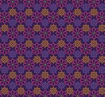 Mexican flowers pattern background vector design