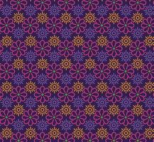 Mexican flowers pattern background vector design