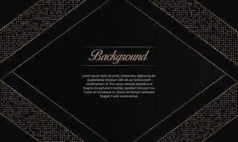 Modern Black Luxury background With Golden Pattern vector