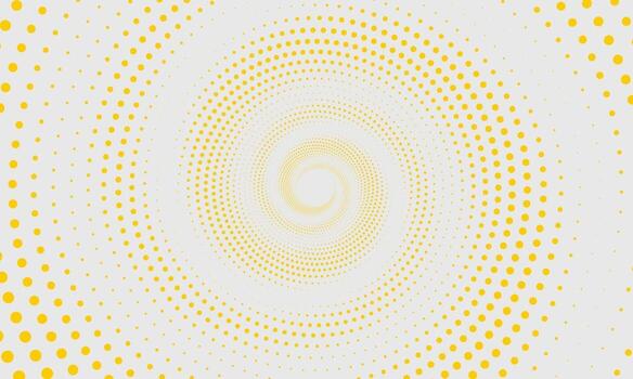 Abstract Yellow Halftone Pattern Background vector