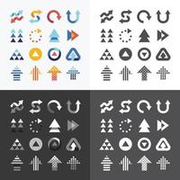 Arrow icons set vector design.