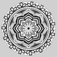 patrón circular en forma de mandala, adorno decorativo en estilo oriental, fondo de diseño de mandala ornamental vector gratuito