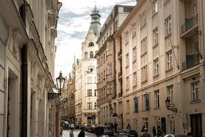 Prague, Czech Republic 2016--Maiselova Street at Jewish quarter