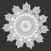 Circular Pattern In Form Of Mandala, Decorative Ornament In Oriental Style vector