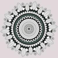 Circular Pattern In Form Of Mandala, Decorative Ornament In Oriental Style