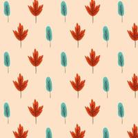 Autumn pattern background vector design