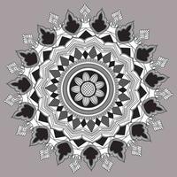 Circular Pattern In Form Of Mandala, Decorative Ornament In Oriental Style vector