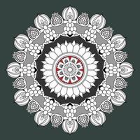 Circular Pattern In Form Of Mandala, Decorative Ornament In Oriental Style vector