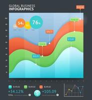 plantilla de línea de infografía 3d de negocios. ilustración vectorial. se puede utilizar para diseño de flujo de trabajo, banner, diagrama, opciones numéricas, diseño web, elementos de la línea de tiempo vector