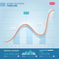 plantilla de línea de infografía 3d de negocios. ilustración vectorial. se puede utilizar para diseño de flujo de trabajo, banner, diagrama, opciones numéricas, diseño web, elementos de la línea de tiempo vector