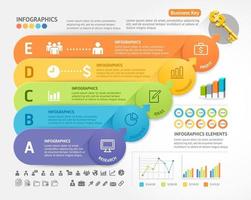 Business Infographics design template. Vector illustration. Can be used for workflow layout, diagram, number options, start-up options, web designs.