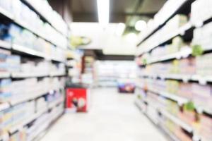 Abstract defocused shopping mall interior photo