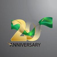 20 Year Anniversary Design Illustration vector